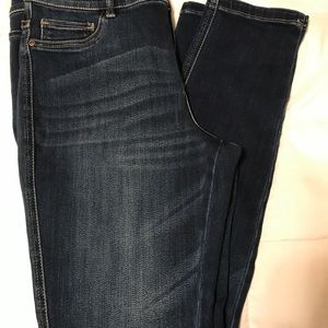 NY and Co dark washed denim colored leggings